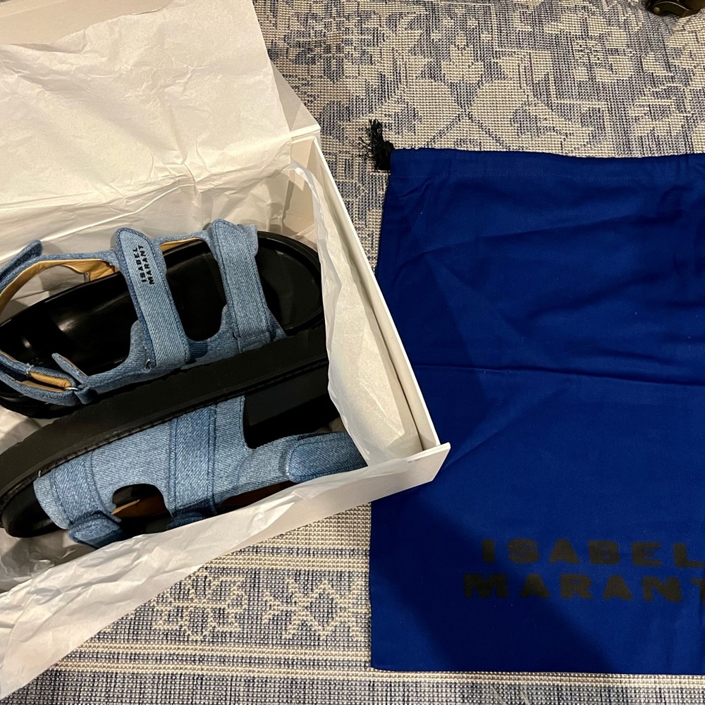 Isabel Marant Madee Denim Sandals (brand new)